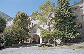 Rila Monastery, external stone walls 